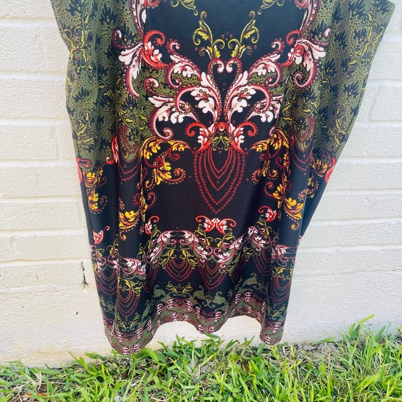 Colorful Straight Skirt Cato Size 18W NWT - Picture 2 of 7